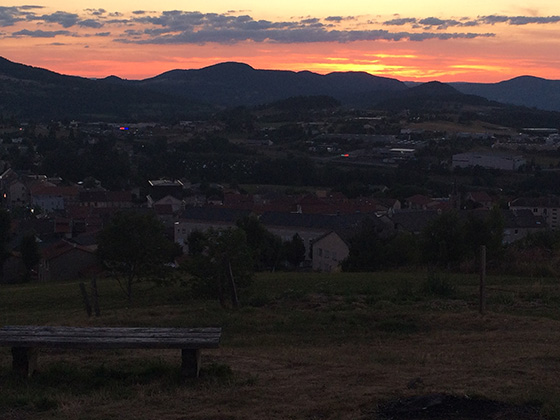 Coucher de soleil sur Saint-Roch